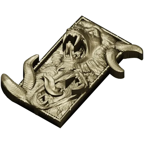 Барельеф "Двуглавый Рык" - 3D модель STL для ЧПУ