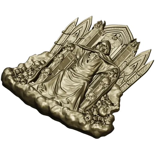 Трон Владыки Смерти - 3D модель STL для ЧПУ