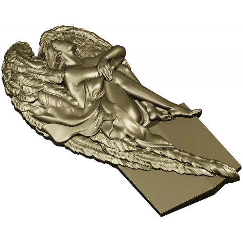 Ангел в раздумьях - 3D модель STL для ЧПУ
