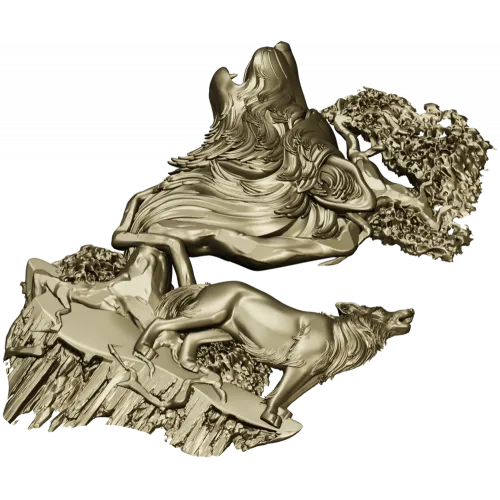 Волчья Симфония - 3D модель STL для ЧПУ
