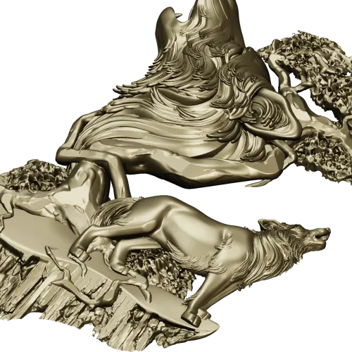 Волчья Симфония - 3D модель STL для ЧПУ