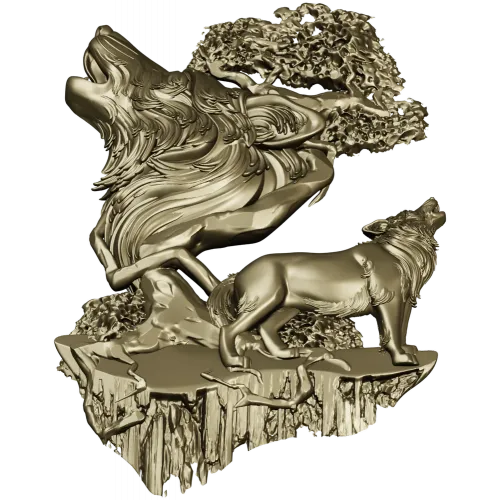 Волчья Симфония - 3D модель STL для ЧПУ