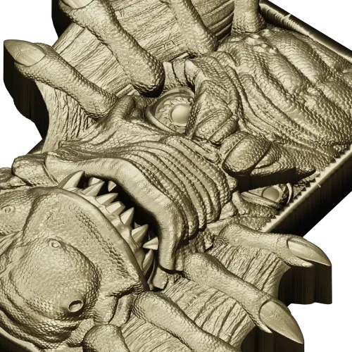 3D модель "Монстр в окне" - STL для ЧПУ