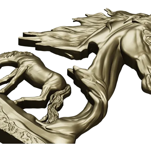 Грациозный конь - 3D модель STL для ЧПУ
