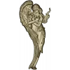 Angel holding baby - high-relief STL for CNC
