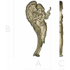 Angel holding baby - high-relief STL for CNC