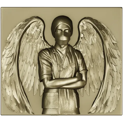 Guardian Medic Angel - STL 3D Relief for CNC