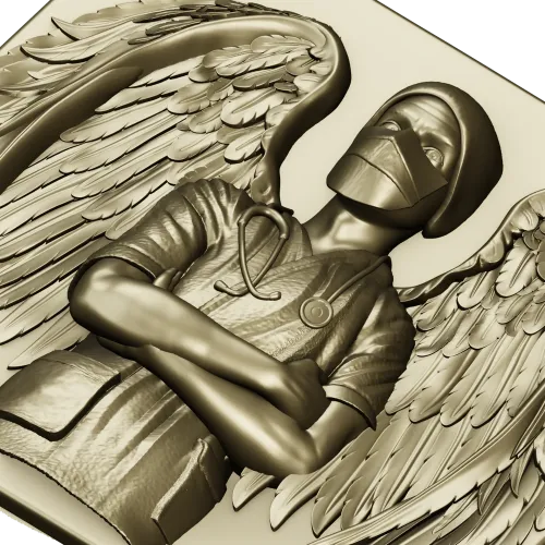 Guardian Medic Angel - STL 3D Relief for CNC
