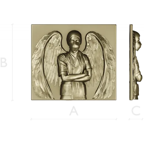 Guardian Medic Angel - STL 3D Relief for CNC