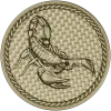 Scorpio medallion 3D model (STL) for CNC routing