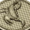 Scorpio medallion 3D model (STL) for CNC routing