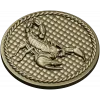 Scorpio medallion 3D model (STL) for CNC routing