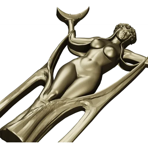 Богиня Света и Луны - 3D модель STL для ЧПУ