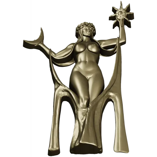 Богиня Света и Луны - 3D модель STL для ЧПУ