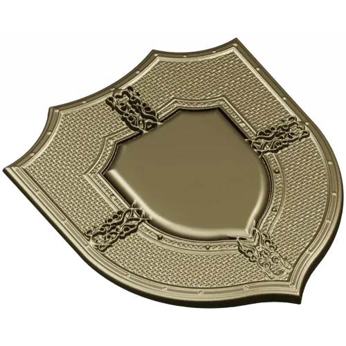 Геральдический декоративный щит - 3D модель STL для ЧПУ