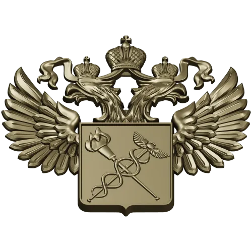 Двуглавый орёл с медицинским щитом - STL барельеф для ЧПУ
