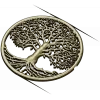 Tree of Life Round Medallion - STL 3D Model for CNC