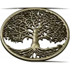 Tree of Life Round Medallion - STL 3D Model for CNC