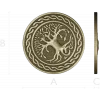Celtic Tree of Life round medallion STL for CNC