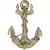 Sea Anchor with Moth - high-relief STL 3D model for CNC