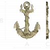 Sea Anchor with Moth - high-relief STL 3D model for CNC