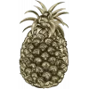 Pineapple Blossom Relief - STL 3D model for CNC milling