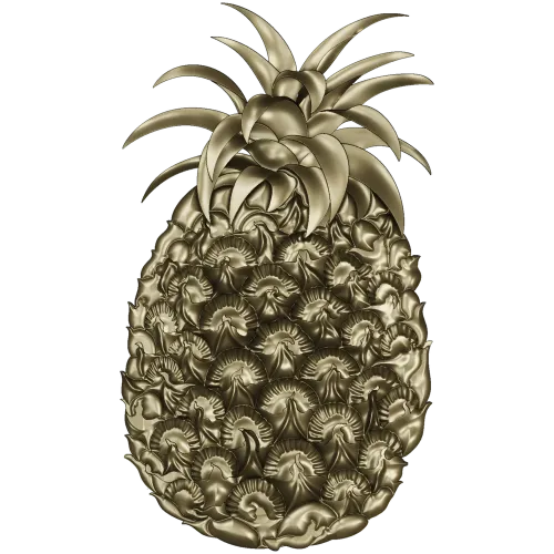 Pineapple Blossom Relief - STL 3D model for CNC milling