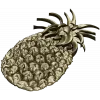 Pineapple Blossom Relief - STL 3D model for CNC milling