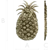 Pineapple Blossom Relief - STL 3D model for CNC milling
