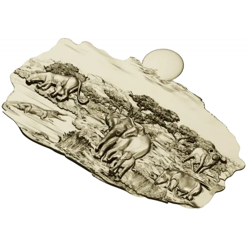 Барельеф саванна - 3D модель STL для ЧПУ