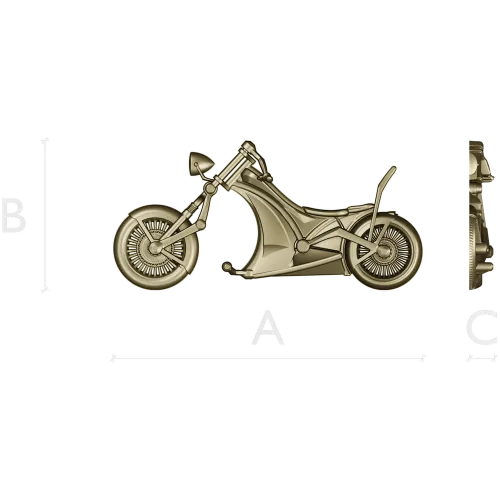 3D модель чоппера в формате STL для ЧПУ