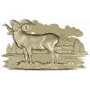 Mountain Ram relief STL for CNC milling