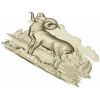 Mountain Ram relief STL for CNC milling