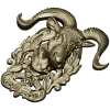 Ram Head High-Relief STL Model for CNC