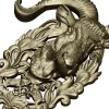 Ram Head High-Relief STL Model for CNC