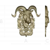 Ram Head High-Relief STL Model for CNC