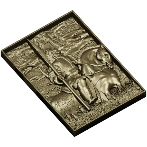 Batyr relief panel STL for CNC carving