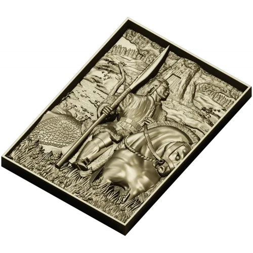 Batyr relief panel STL for CNC carving