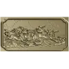 Рельефная панель "Бегущие кони" - 3D модель STL для ЧПУ
