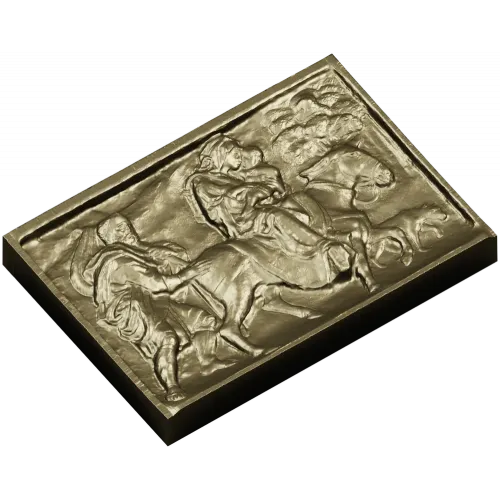 Бегство в Египет - религиозный барельеф в формате STL для ЧПУ