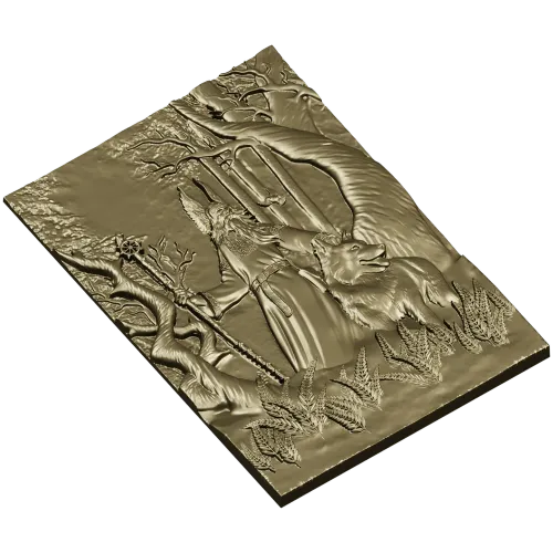 Belbog Relief Panel - high-relief STL 3D model for CNC