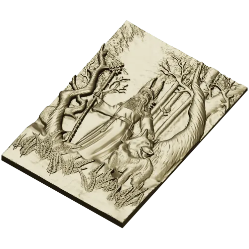 Belbog Relief Panel - high-relief STL 3D model for CNC