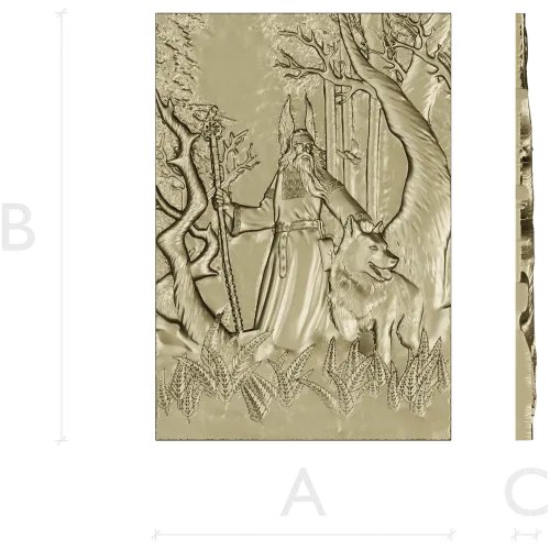 Belbog Relief Panel - high-relief STL 3D model for CNC