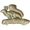 Белка на ветке - 3D модель STL для ЧПУ