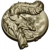 Squirrel Medallion STL - high-relief 3D model for CNC