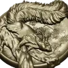 Squirrel Medallion STL - high-relief 3D model for CNC