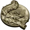 Squirrel Medallion STL - high-relief 3D model for CNC