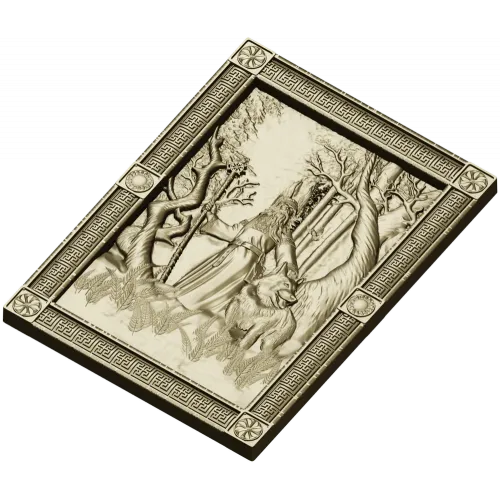 Belobog forest relief - STL 3D model for CNC carving
