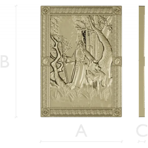 Belobog forest relief - STL 3D model for CNC carving
