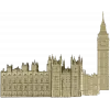 Панорама Биг-Бен - 3D модель STL для ЧПУ